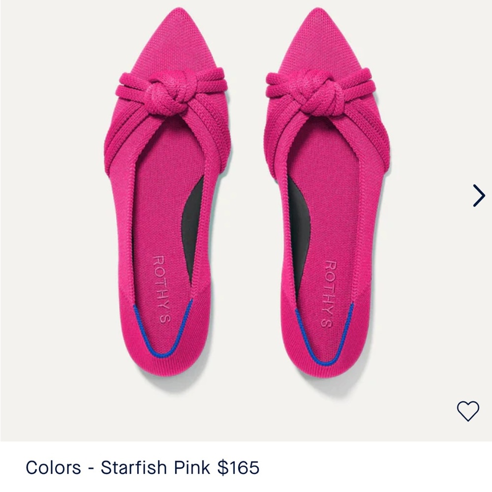 Rothy’s Pink Knot II Point Flats
